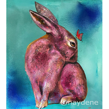 painting of rabbit