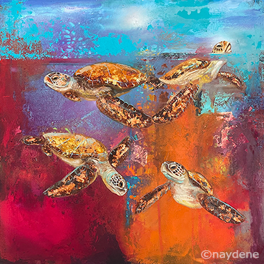 painting of turtles